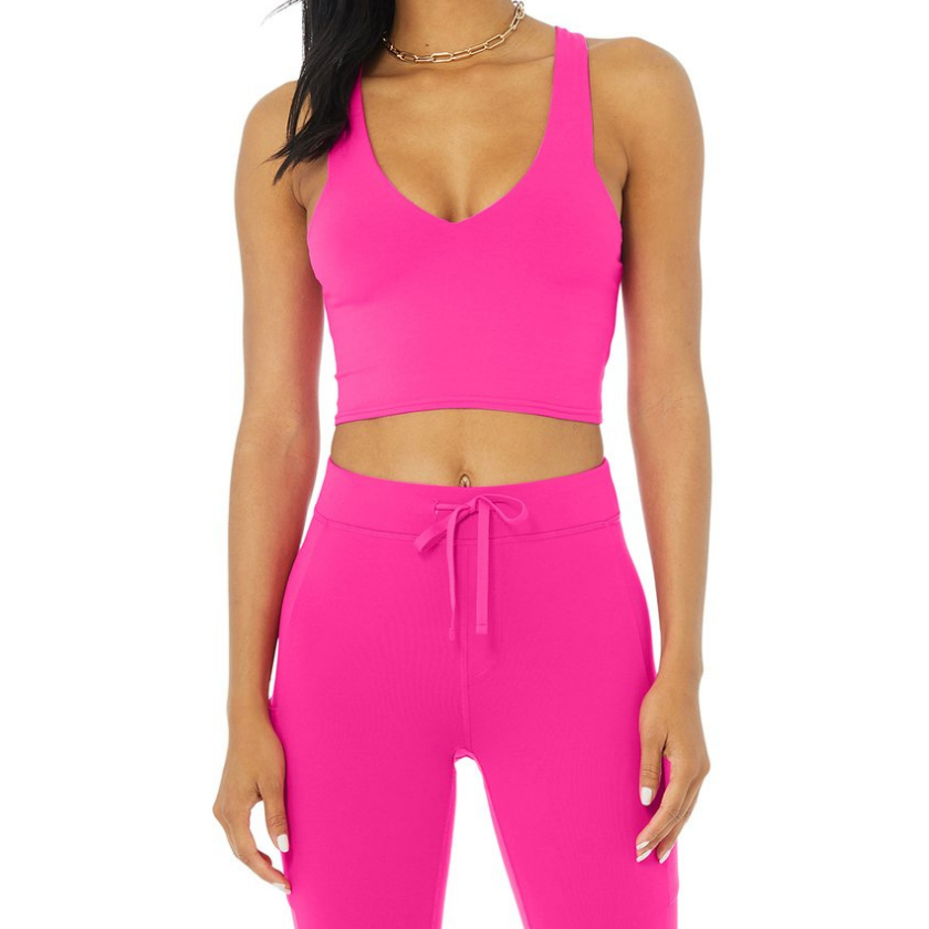 Real Bra Tank - Neon Pink – THE LUXEWELL
